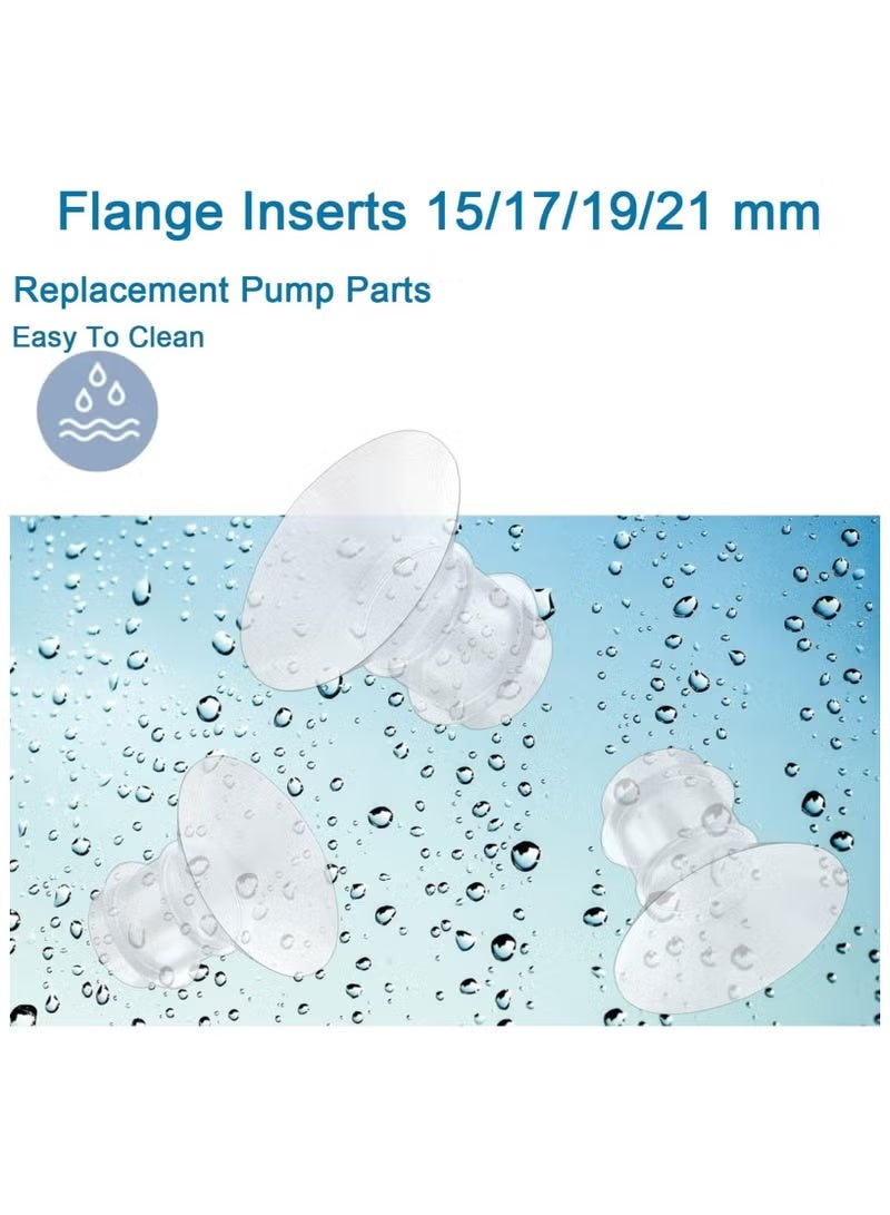 ColaBear 5 Pcs Breast Milk Pump Inserts 13/15/17/19/21mm for Medela,Spectra 24mm Shields,Willow Cups.Compatible with S9/S10/S12 Wearable Breast Pump,Reduce Tunnel down to Correct Size - Image 5